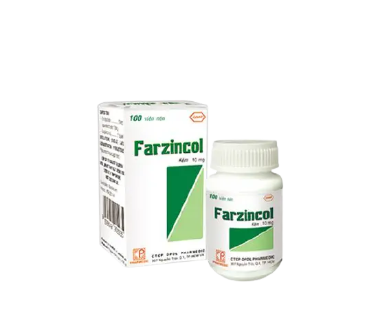 Farzincol kẽm 10mg pharmedic (c/100v)