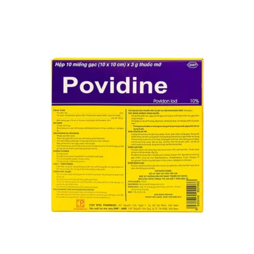 Gạc povidine 10cm x 10cm pharmedic (h/10m)