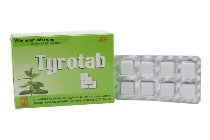 Tyrotab (Vỉ Bấm) pharmedic (h/80v)