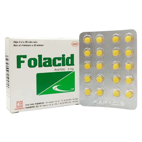 [SP00025] Folacid acid folic 5mg pharmedic (h/80v)