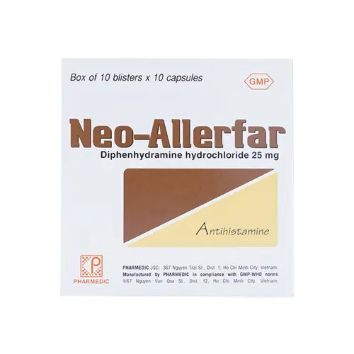 [SP00078] Neo allerfar diphenhydramin 25mg pharmedic (h/100v)