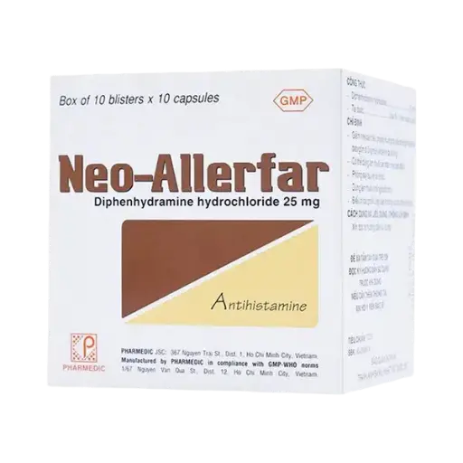[SP00078] Neo allerfar diphenhydramin 25mg pharmedic (h/100v)